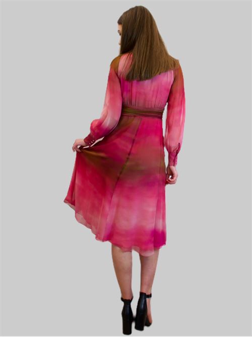Abito in georgette in seta stampata MAXMARA STUDIO | 2362211334600001